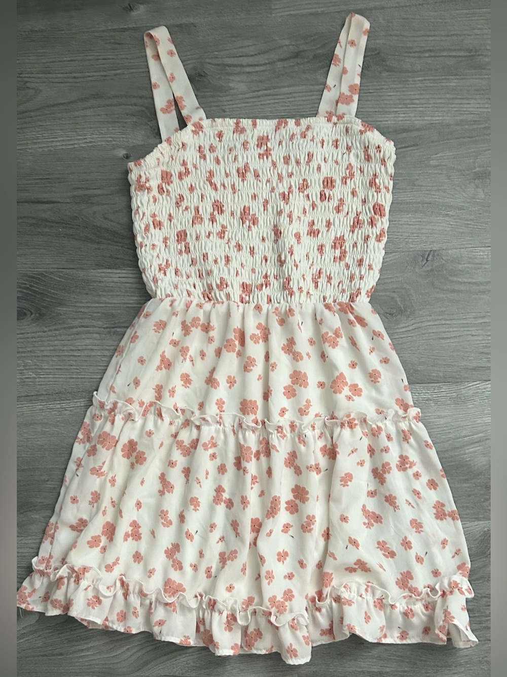 Sienna Sky White Mini Dress with Pink Floral Print
